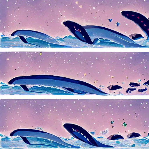 Prompt: happiness in the belly of the space whale