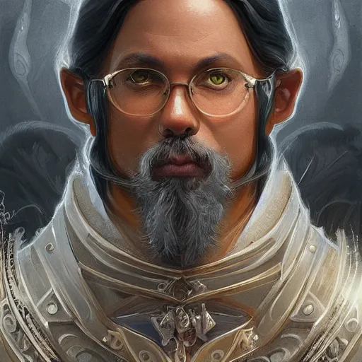 Image similar to a portrait of grogu as a wizard, upper half portrait, urban motifs, intricate, elegant, highly detailed, digital painting, trending on artstation, concept art, smooth sharp focus, illustration, art by artgerm and greg rutkowski