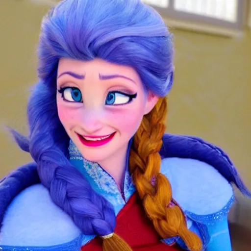 Image similar to elsa from frozen as a real person