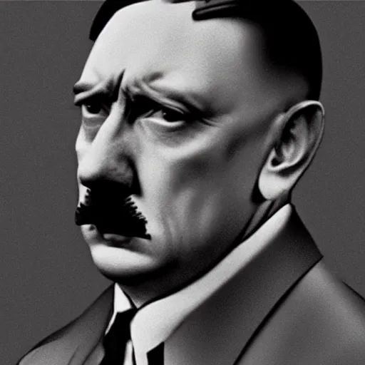 Prompt: adolf hitler, 9 0's rap video clip, hyperrealism, sharp focus, 4 k resolution, ultra detailed, style of david lynch