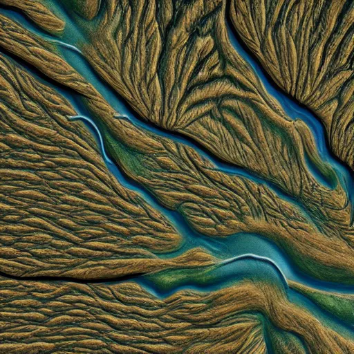 Image similar to landscape of veins as rivers under the human skin, truly biological picture, 4k. hyper detailed, hyper realistic, fleshy,