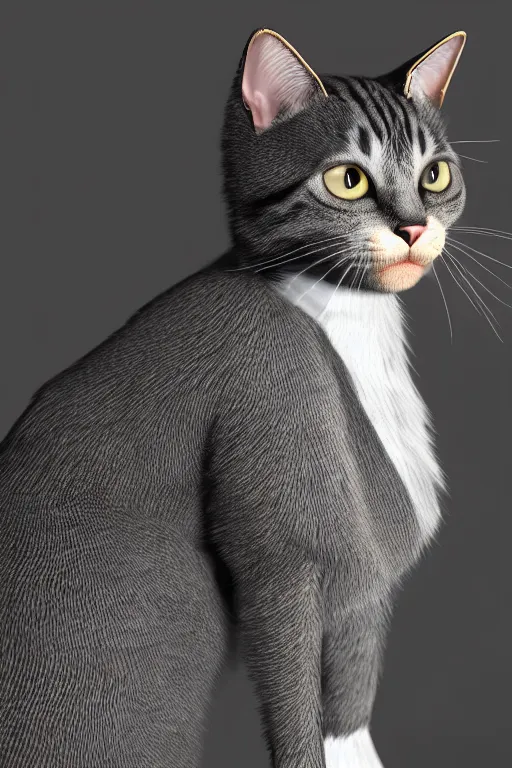 Prompt: a cat wearing a formal overcoat, portait photo, profile picture, hyperrealistic, concept art, octane render, unreal engine 5, digital art, high quality, highly detailed, 8K, cute, defined face, elegant clothes, trending on DeviantArt
