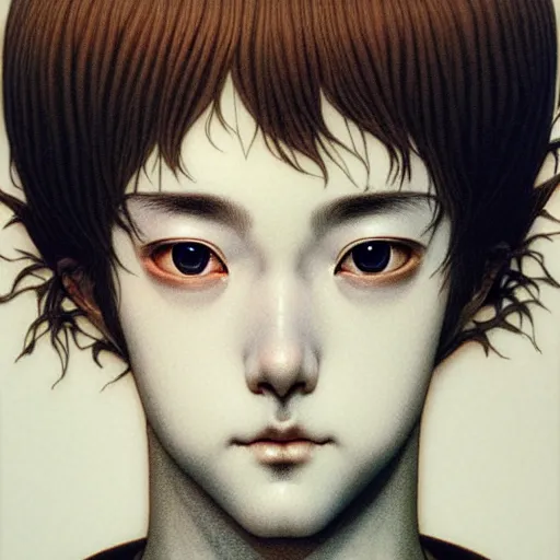 Image similar to prompt : hyperrealist photorealistic 3 d render of persona soft light portrait by takato yamamoto, inspired by fables, realistic face, smooth face feature, intricate oil painting, high detail, sharp high detail, manga and anime 2 0 0 0