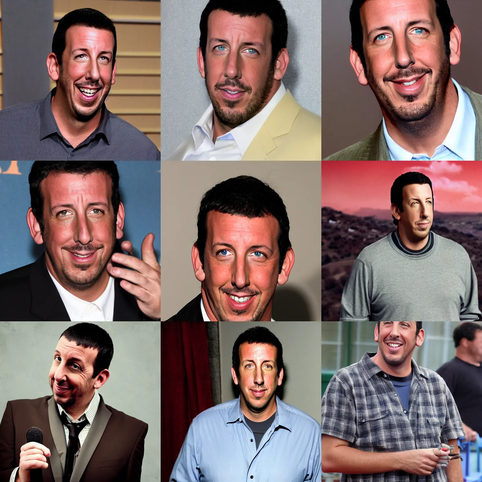 flip - flop with the face of adam sandler | Stable Diffusion