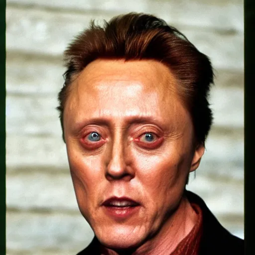 Prompt: exact real christopher walken photo