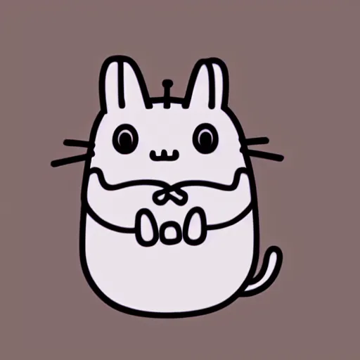 Image similar to Hollow Knight as a pusheen,