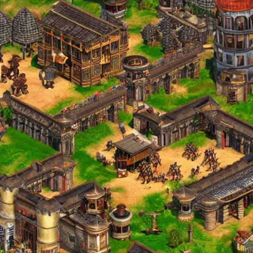 Image similar to age of empires ii town square