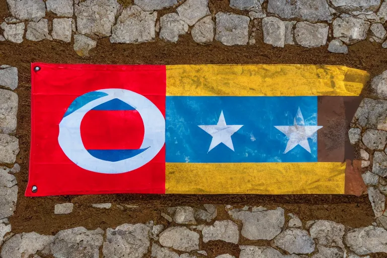 Image similar to modern flag of the Kingdom of Colffue