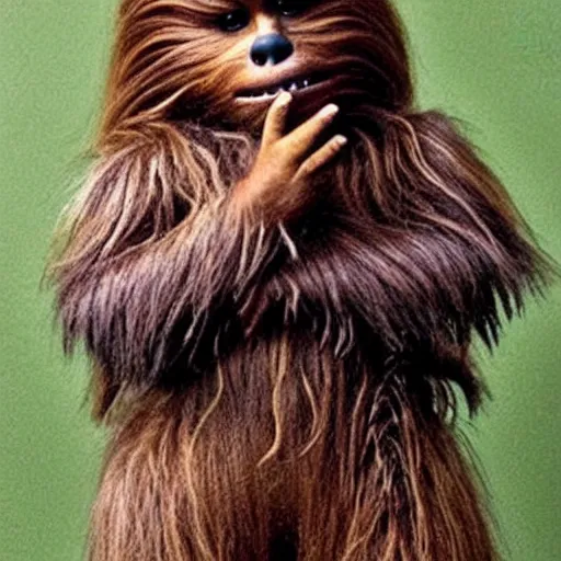 Prompt: “ Chewbacca as a young child”