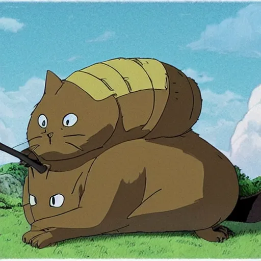 Image similar to catbus from studio ghibli