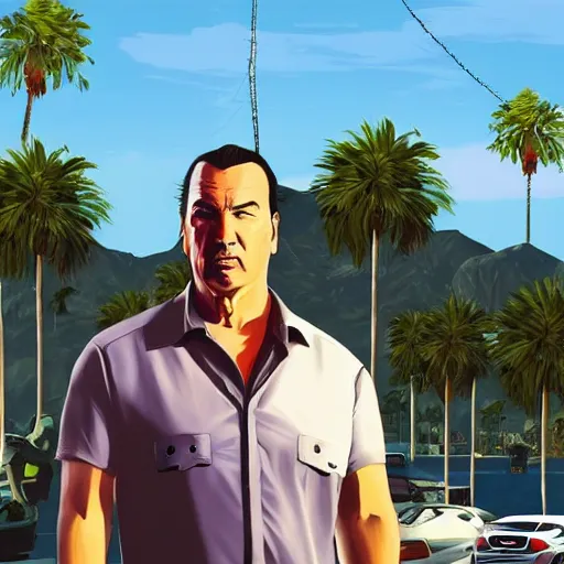 niko bellic as a character in GTA vice city, game, Stable Diffusion