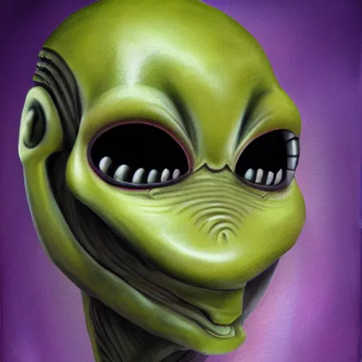 Image similar to a portrait of an alien by ai