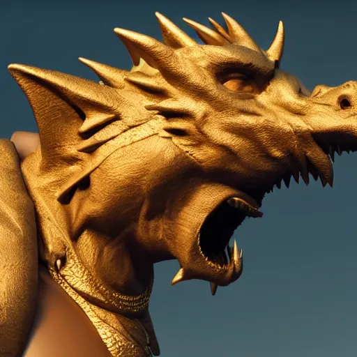 Image similar to kanye west on the dragon, by senior character artist, trending on polycount, dada, rendered in cinema 4 d, rendered in unreal engine, rendered in maya,