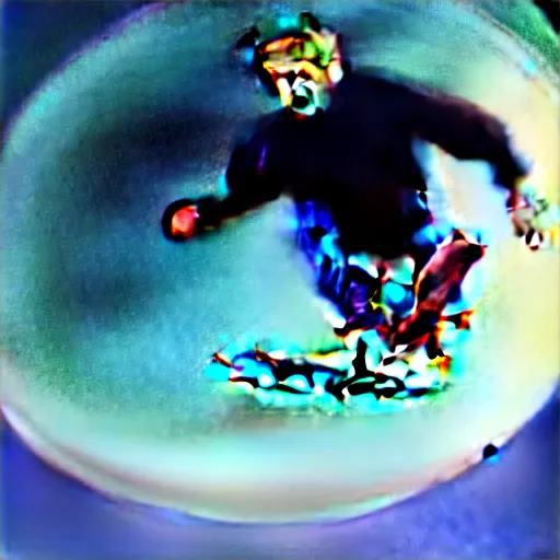 Image similar to award winning color photo of, Tony Hawk, skateboarding, doing a 900, in the 1986 vert contest, fisheye lens, detailed faces, detailed skateboard, 8k, balanced composition
