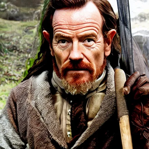 Prompt: bryan cranston as a hobbit