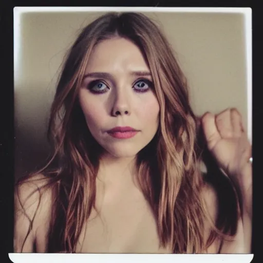 Image similar to Polaroid of elizabeth olsen