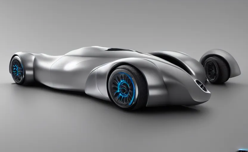 Image similar to 2040 mercedes-benz streamliner, concept car, concept art, by Ash Thorp, 3D render, Octane Render