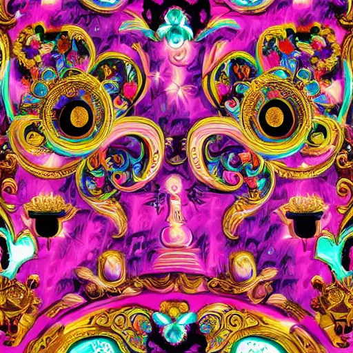 Image similar to Lisa Frank and Baroque collaboration