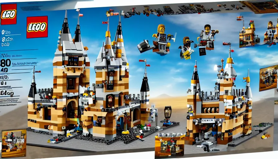 Image similar to lego castle, 8K