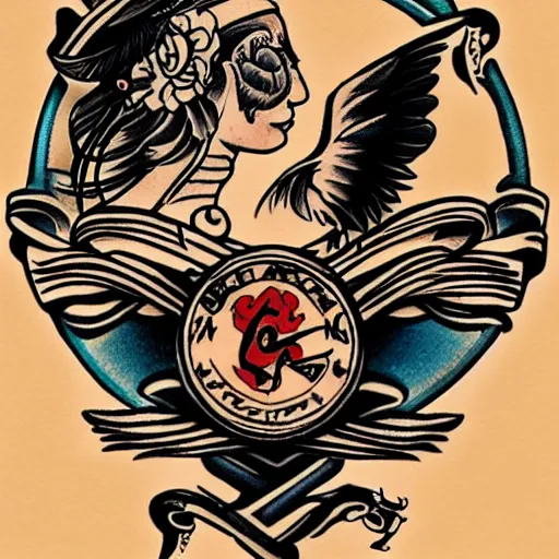 Image similar to sailor jerry tattoo designs