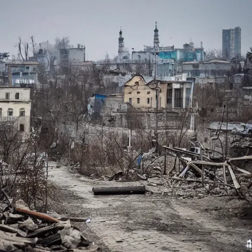 Prompt: ukraine after nuclear war