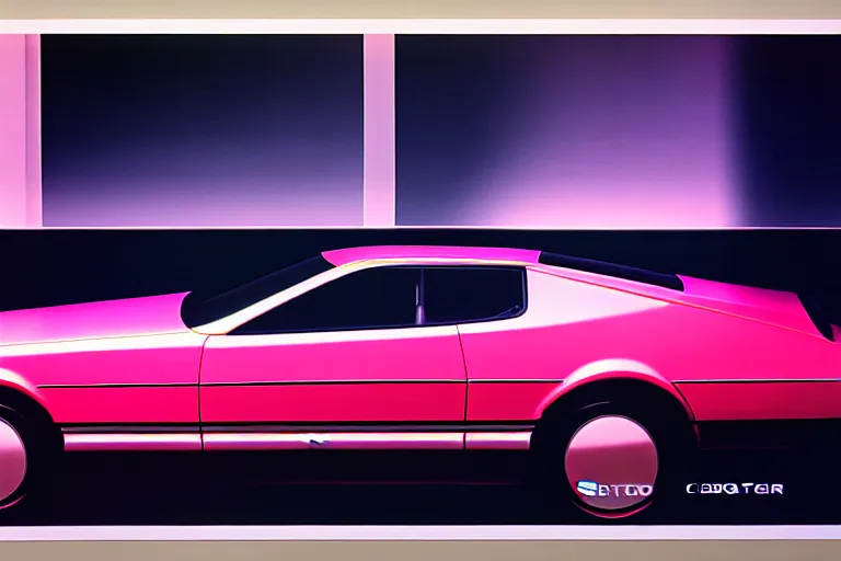 Image similar to designed by giorgetto giugiaro stylized poster of a single toyota soarer concept, thick neon lights, ektachrome photograph, volumetric lighting, f 8 aperture, cinematic eastman 5 3 8 4 film