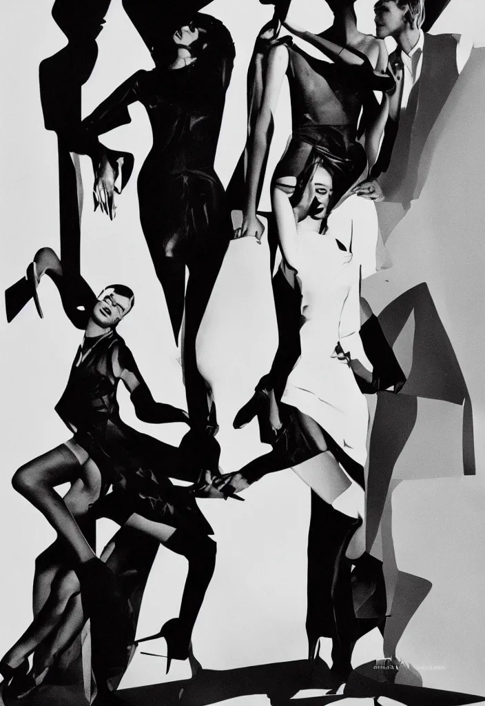 Prompt: YSL advertising campaign poster