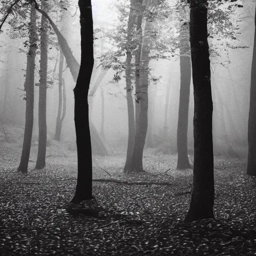 Image similar to light greyscale photograph of a forest