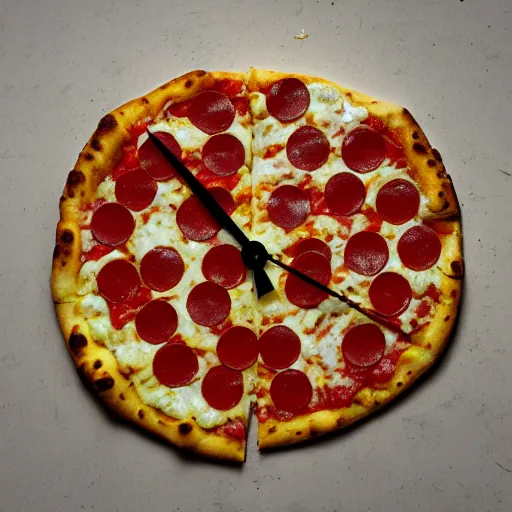 Image similar to pizza clock