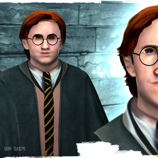 Image similar to harry potter ron weasly gta 3 npc