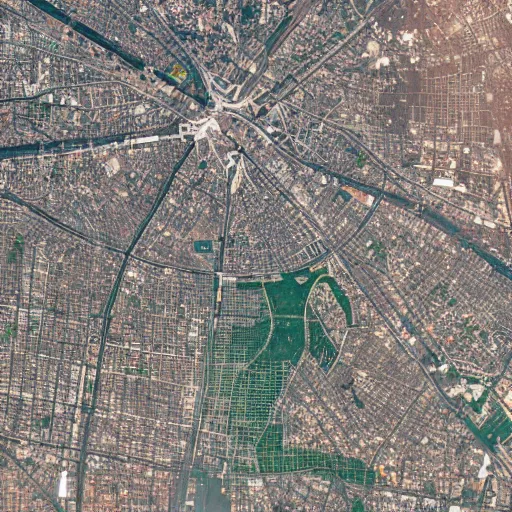 Prompt: satellite view of milan