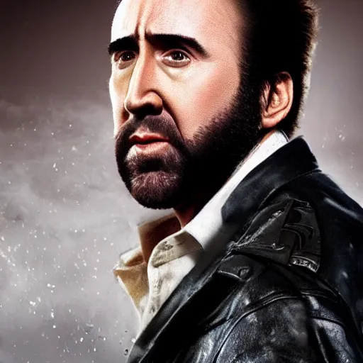 Image similar to photo realistic, ultra detailed photo of nicolas cage as wolverine