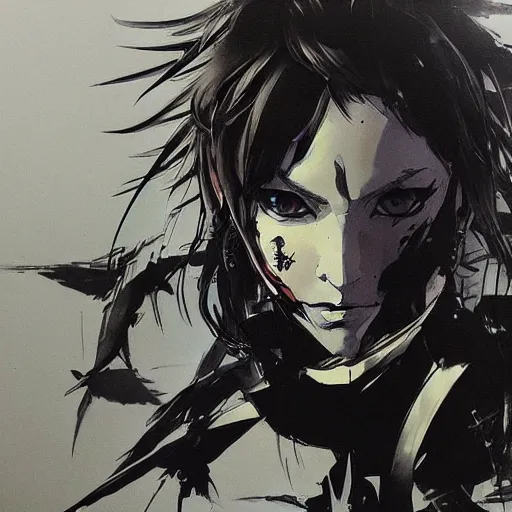 Prompt: 🐱 art by Yoji Shinkawa, trending on art station