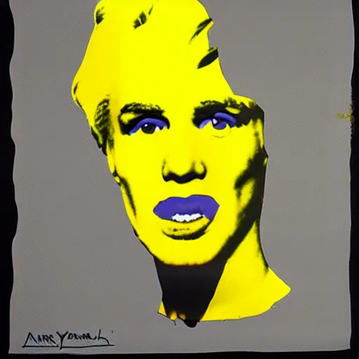 Prompt: andy warhol as a banana