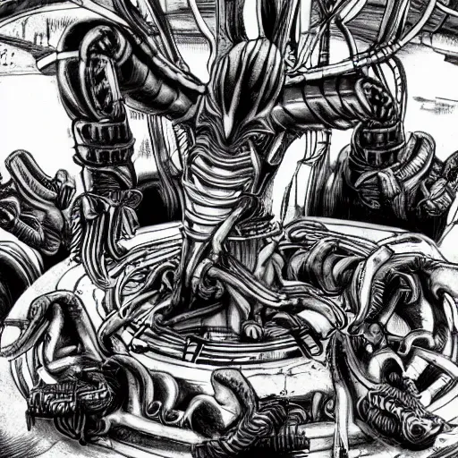 Image similar to the xenomorph merry-go-round