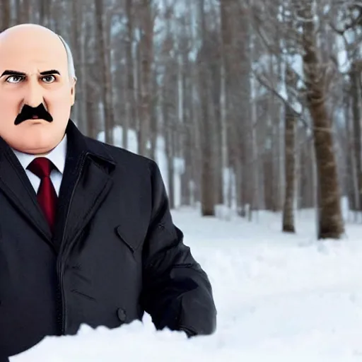 Image similar to Alexander Lukashenko as Gru from Despicable Me, cinematic still