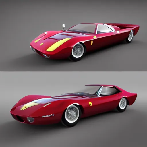 Image similar to Ferrari, 3 model, blender