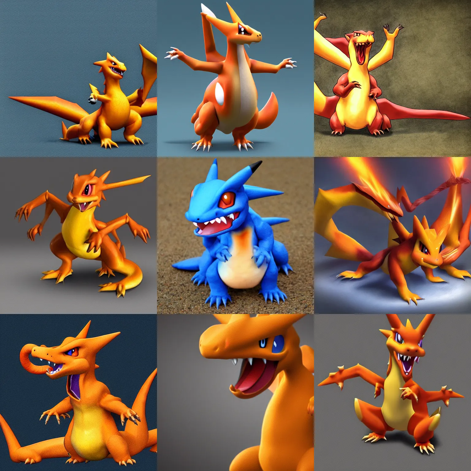 Prompt: adorable hyper realistic charizard pokemon