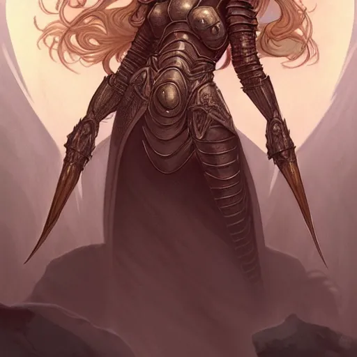 Prompt: beautiful young princess, fire wizard, with fire red hair, freckles. wearing armor inspired by giger with an exposed midriff, standing on a mountain top with epic clouds and volumetric lighting. intricate illustration and highly detailed digital painting. concept art by artgerm. inspired by alphonse mucha, brom art, and larry elmore.