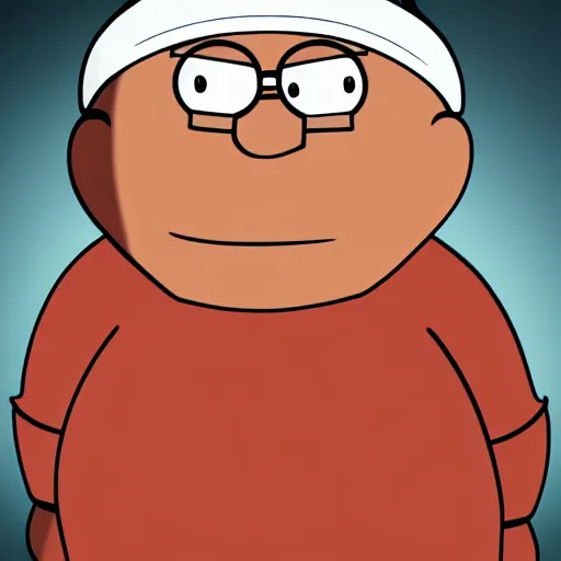 Image similar to peter griffin as human in real life highly detailed, intricate, sharp focus, digital art, 8 k