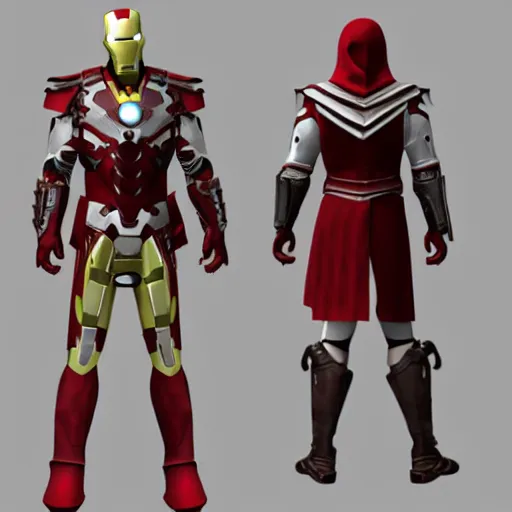 Prompt: ironman armor based off assassins creed