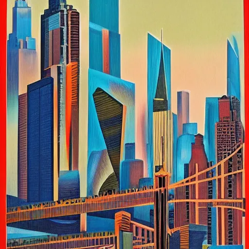 Prompt: new york, futurism, detailed, sharp