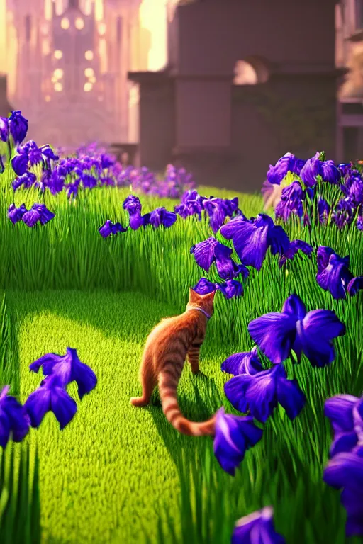 Prompt: a cat from meme looking at the most beautiful thing in the world, wide irises, pixar, volumetric lighting, epic composition, hyper detailed, ultra realistic, sharp focus, octane render, volumetric, ray tracing, artstation trending, cgsociety, sense of awe, 4 k