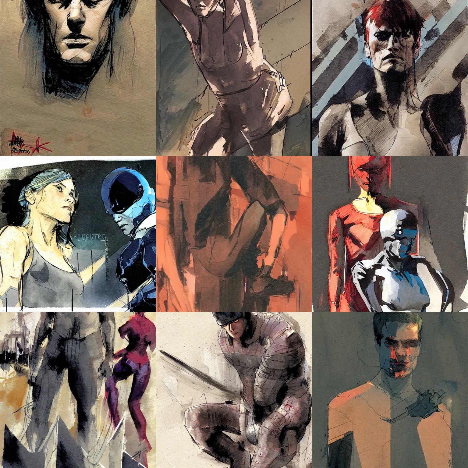 Prompt: alex maleev illustration