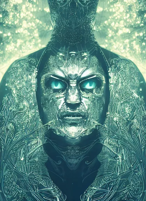 Image similar to glowing silver and golden elements, full close-up portrait, vector crow from unsplash, book cover, green forest, white moon, establishing shot, extremly high detail, photo-realistic, cinematic lighting, pen and ink, intricate line drawings, by Yoshitaka Amano, Ruan Jia, Kentaro Miura, Artgerm, post processed, concept art, artstation, matte painting, style by eddie mendoza, raphael lacoste, alex ross