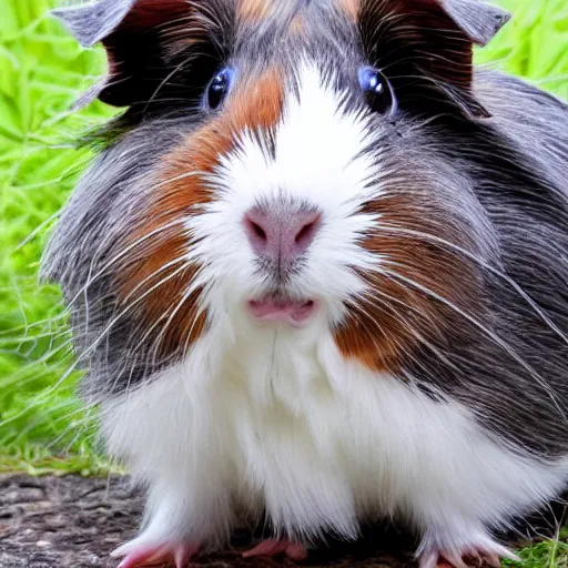 Image similar to grey abyssinian guinea pig photo realistic