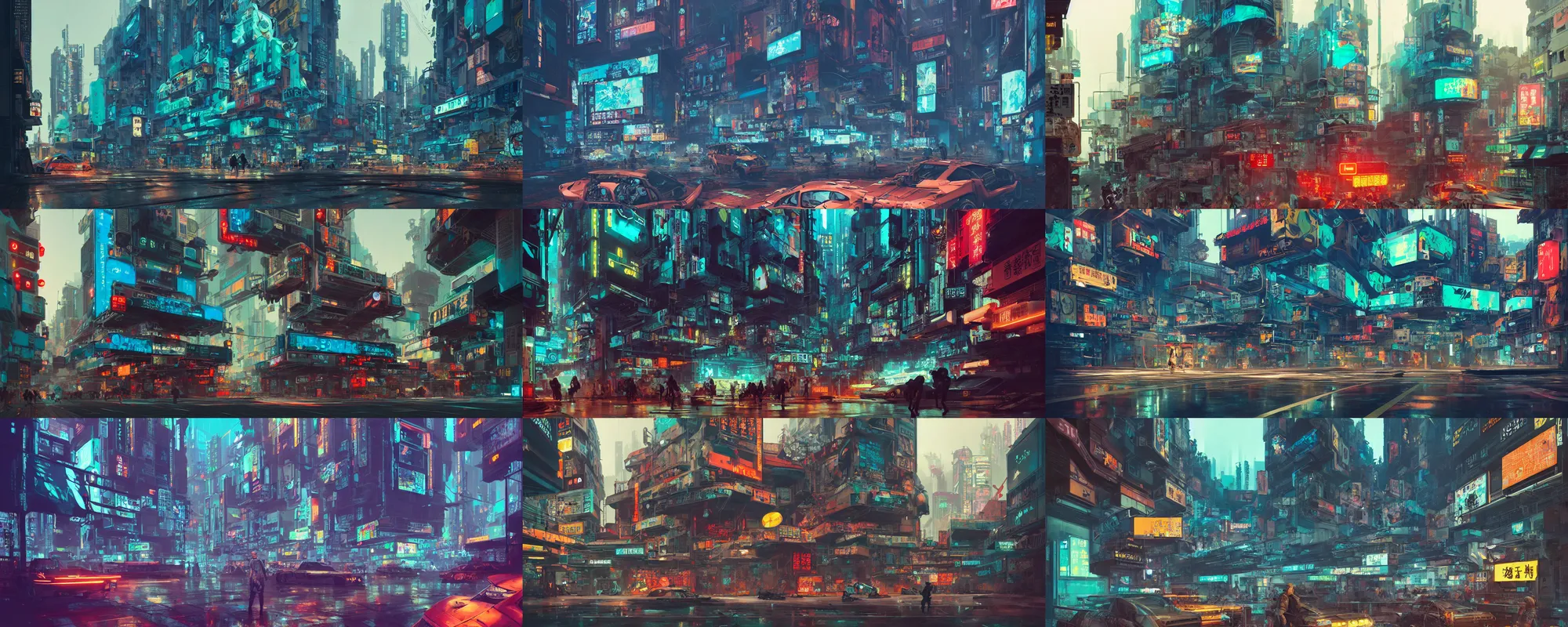 Prompt: duotone olive ultra realistic illustration of beautiful futuristic cyberpunk kowloon lots of signs and giant lcd displays, composition accidental renaissance golden ratio, by sachin teng and sergey kolesov and ruan jia and heng z and wlop. graffiti art, scifi, fantasy, hyper detailed. octane render. concept art. trending on behance