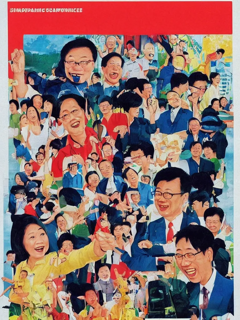 Image similar to a 1 9 9 0 s singaporean government camapign poster