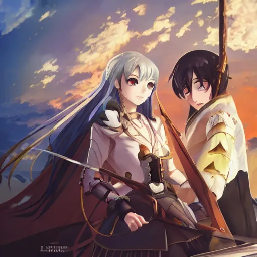 Image similar to isekai masterpiece by liya nikorov, envar studio, nurzhan bekkaliyev of albedo anime