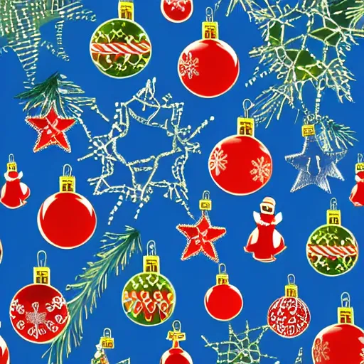 Image similar to christmas desktop wallpaper, seamless tile,